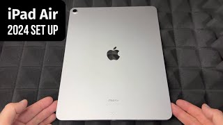 New iPad Air 2024  13”  6th Generation  M2  Set Up Manual Guide for Beginners [upl. by Groot935]