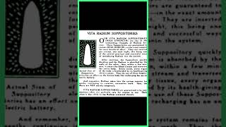 Radioactive Suppositories 1930 [upl. by Tim]