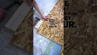 Super Simple DIY Install of Dricore Subfloor shorts homeimprovement [upl. by Atinra]