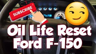 How to Reset Oil 2013 Ford F150 [upl. by Ahsead]