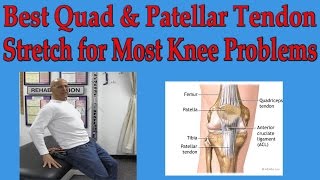 Best Quad amp Patellar Tendon Stretch for Most Knee Problems  Dr Mandell [upl. by Nede62]