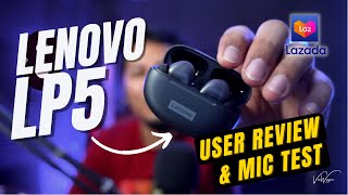 Lenovo LP5 Review  Mic Test  Von Wayne [upl. by Hartmann]