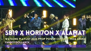 COLLAB  SB19 x HORI7ON x ALAMAT Fancam  240818 WATSONS PLAYLIST 2024 MOA Arena  Fan Boy Doll Arch [upl. by Bodkin]