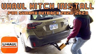 HITCH INSTALL FOR 2020 SUBARU OUTBACK install diy subaru [upl. by Sueddaht937]