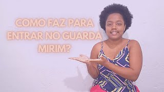 COMO FAZ PARA ENTRAR NO GUARDA MIRIM JOVEM APRENDIZ [upl. by Romelda13]