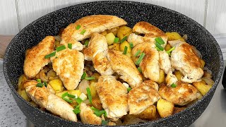 Картошка с Курицей на сковороде💯 Простой и Вкусный Рецепт👌 [upl. by Fleischer]