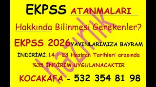 EKPSS Atmaları hakkında bilinmesi gerekenler nelerdir EKPSS 2026 Hazırlık Kitaplarımızda 5 BAYRAM [upl. by Nuy78]