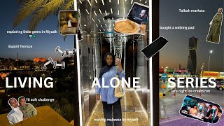 RIYADH VLOG bought a walking pad l Taibah Markets l late night walks l Bujairi Terrace amp more 🇸🇦🎊 [upl. by Ihab]