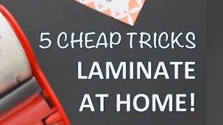 DIY LAMINATOR TIPS  How to laminate at home [upl. by Abran275]