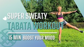 TABATA HIIT CARDIO WORKOUT  No Repeat  No Equipment  Super Sweaty  Warm Up  Cool Down [upl. by Thorndike]