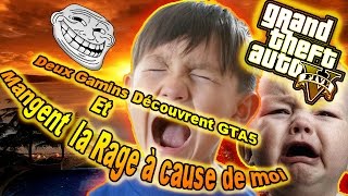 GTA5  DEUX GAMINS DECOUVRENT GTAV ET MANGENT LA RAGE A CAUSE DE MOI [upl. by Jemina96]