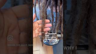 Results of interlocking dreadlocks on smooth hair textures dreadlocks locrepair interlocking [upl. by Heimer]