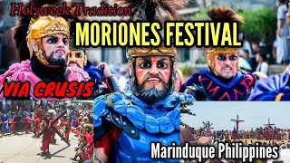 VIA CRUSIS quotMoriones Festivalquot HOLYWEEK TRADITION in Marinduque [upl. by Ahtibat]