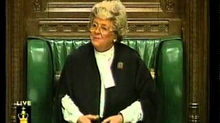 House of Commons  Betty Boothroyd  I have not finished this yet [upl. by Neehsuan]