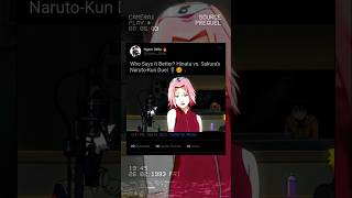 NarutoKun Contest 🎙️🥴  Sakura vs Hinata  anime manga amv edit fyp trending shortsviral [upl. by Anaerdna]