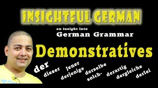 Demonstratives Learn German Grammar By Manoj Bhateja [upl. by Ymeon]