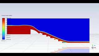 energy dissipation on stepped spillways using energy dissipated blocks [upl. by Izzy]