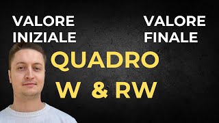 QUADRO WampRW CRIPTOVALUTE COME CALCOLARE IL VALORE INIZIALE E QUELLO FINALE [upl. by Blalock]