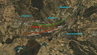 Visualisierung des Abschnitts zwischen Kenzingen und RiegelMalterdingen PfA 80 [upl. by Renata796]