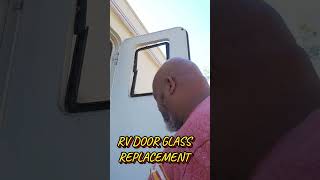 replacing the glass in my RV door  needs new frames [upl. by Eliak]