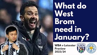 Do WEST BROM Need Any Signings in January  WBA View  Preview Leicester  wbafc boingboing [upl. by Ahsias333]