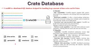 IoT Database CrateDB [upl. by Mariejeanne]