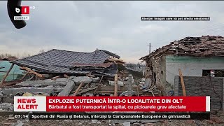 EXPLOZIE PUTERNICĂ ÎNTRO LOCALITATE DIN OLTȘtiri B1TV3 dec 2023 [upl. by Allsopp]