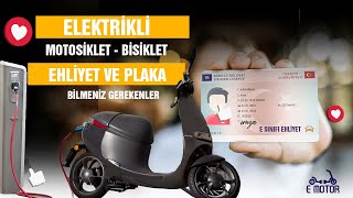 Elektrikli Motosikletlerde EHLİYET PLAKA hakkında TÜM MERAK EDİLENLER [upl. by Leafar]