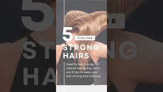 5 tips for Strong and Healthy Hairs healthy hair [upl. by Hynes]