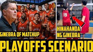 GINEBRA MATCHUP SA QUARTER FINALS PLAYOFFS SCENARIO  GINEBRA HINAHANDA NA [upl. by Kimura]