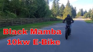 10kw 72v EBike  Black Mamba Super Fast EBike [upl. by Dedric]