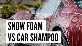 Car Shampoo vs Snow Foam  Is There a Difference [upl. by Essilec]