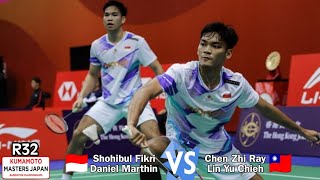 Fajar AlfianRian Ardianto vs Chen Zhi YiPresley Smith  R32 Kumamoto Masters 2024 [upl. by Naginarb]