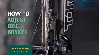 How to adjust disc brakes [upl. by Annawat634]