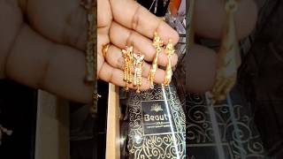 Earrings designs gold look jewellery covering jeeva raj creations தமிழ் [upl. by Arvy]