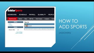 Adding Sports [upl. by Oelak721]