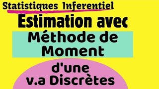 Estimateur du Moment par la Loi Discrète [upl. by Zillah]