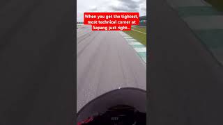 Turn 9 onboard at Sepang F1 Circuit on a BMW S1000RR Recorded by my Forcite MK1S Smart Helmet [upl. by Huttan]