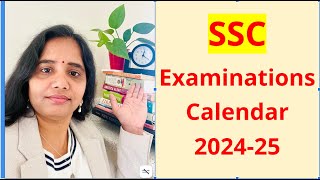 SSC Exam Calendar for 2024 25  Check out description box for environmental awareness section ssc [upl. by Garrot]