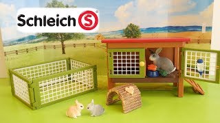 Schleich 42420 Rabbit Hutch Unboxing  New Schleich Farm World 42420 [upl. by Secor]