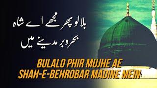 Bulalo Phir Mujhe Ae ShaheBehrobar Madine Mein LYRICS [upl. by Ora44]