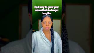 1 hairstyle to grow natural hair longer howtogrownaturalhair naturalhairstyles natural fyp [upl. by Ahsienot]