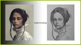 HOW I DRAW GRAPHITE PENCIL DRAWING FREEHAND [upl. by Acinomad]