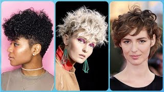 Top 20 modelli ✨ ✨ di taglio capelli corti ricci donne 2019 [upl. by Waddell]