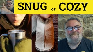 🔵 Snug and Cozy  Snug or Cozy  Snug Meaning  Cozy Examples  English Vocabulary [upl. by Urson]