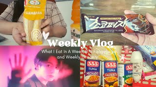 Weekly Vlog  What I Eat In A Week BTS Fangirling and Weekly Grocery [upl. by Millisent]