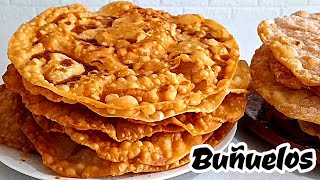 BUÑUELOS CRUJIENTES Y DELICIOSOSazucarados y con miel de piloncilloCRIS EN LA COCINA [upl. by Eerrehs]