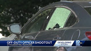 Offduty Milwaukee officer involved in shootout on south side [upl. by Lindbom340]