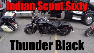 2016 Indian Scout Sixty Review  Thunder Black Test Ride [upl. by Portwin753]