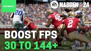 BEST PC Settings for Madden NFL 24 Maximize FPS amp Visibility [upl. by Autry]